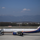 An Airbus A321-211 aircraft of Russian airline Aeroflot with registration VP-BOE is seen in the long term parking for planes of Geneva Airport on March 25, 2022.